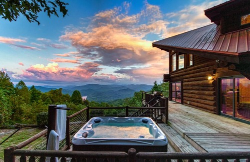 Almond Cabin | Ahh Time Flies at a mountain cabin with scenic view
