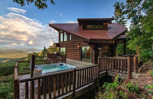 Almond Cabin | Ahh Time Flies at a mountain cabin with scenic view