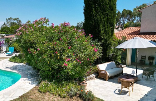 La Roquette-sur-Siagne Villa | 🌟 Air-conditioned villa: Private pool + tennis court🌟