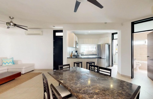 Playa del Carmen Apartment | Air-conditioned condo with strong WiFi, pool, river pool & tropical gardens