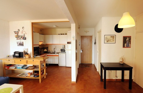 Carnon-Plage Apartment | Air-conditioned apartment, private garage, large terrace with sea/garden view, beach 50m