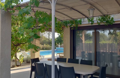 Fontareches House | Air-conditioned vacation villa, 8p, swimming pool - Occitanie Uzès -22a private plot.
