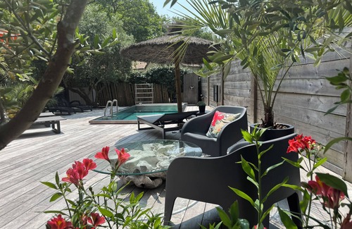 Biscarrosse House | Air-conditioned villa on golf course, heated pool: 1km from lake, 5km from ocean