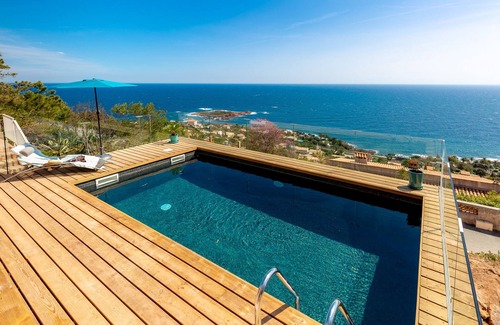 Antheor Villa | Air-conditioned Villa Agay with 180° sea view and private heated pool
