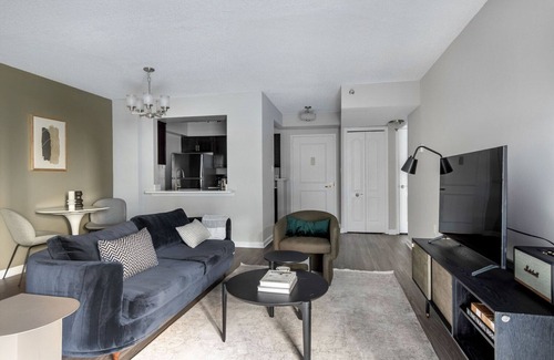 Connecticut Ave - K Street Apartment | Airy Foggy Bottom 1BR w/Gym, nr Metro, Groceries & Bars, by Blueground