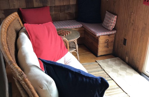 Ocean Beach House | Airy Wooden Beach House with Big Private Deck, close to Atlantic Ocean Beach or gentler bay swimming.