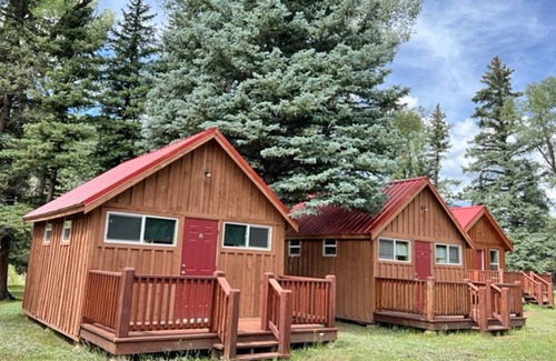 Alamosa Cabin | AIYM Camp Riverfront Cabin #2. In the Rio Grande National Forest, Alamosa Canyon