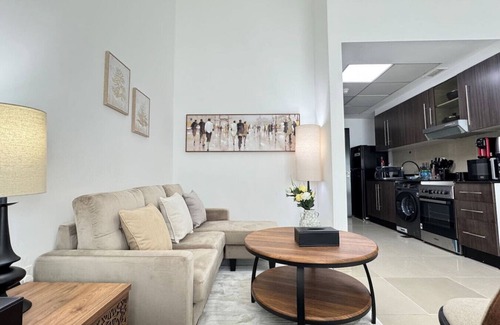 Abu Dhabi Apartment | Al Reef Peaceful Studio: King Bed Comfort for 2