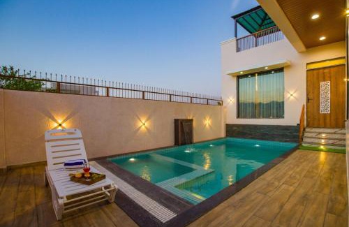 Bedla Villa | Alaya Stays Parvam Retreat 2-BHK Villa With Private Pool, Garden, Terrace & Aravali Hill Views
