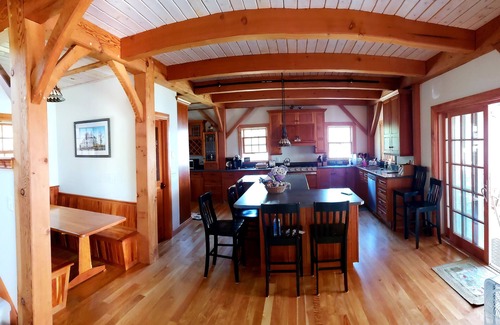 Alburg House | Alburgh Lake Front Rental - Luxurious Post & Beam