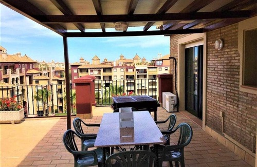 Ayamonte Apartment | Alcaudón - 3 bedroom penthouse with large terrace and swimming pool