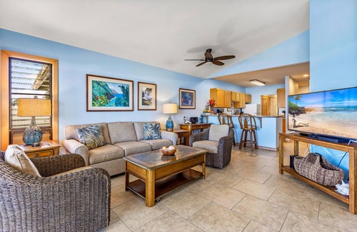 Poipu Condo | Alihi Lani 6: Ocean Front 2 bedroom 2 bath! Air Conditioned!