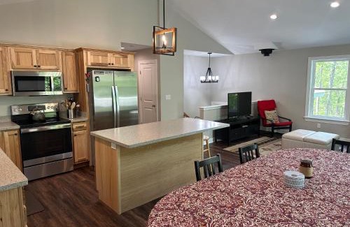 Great Cacapon House | All Decked Up - wifi, view, river access, fire pit, 3 bedrooms, games, family friendly