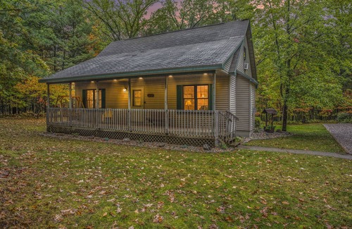 Irons Cabin | All-Seasons Woodland Escape: Fire Pit, Deck, Grill