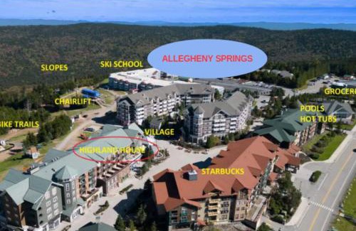 Snowshoe Apartment | Allegheny339 Hot/Tub/Pool,Ski In/Out,Village