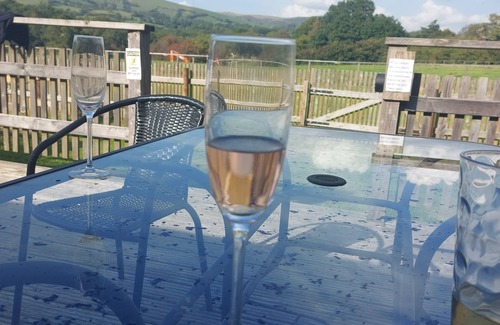 Llanbrynmair Cabin | Alpaca-6 berth, dog friendly cabin with hot tub