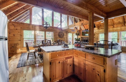 Pigeon Forge Cabin | Alpine Resort Near Dollywood Hot Tub Game Room Outdoor Pool Fast WiFi