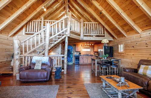Sevierville Cabin | Alpine Rose Private Cabin With Hot Tub & Fireplace