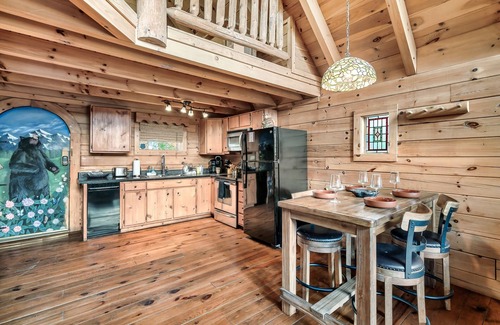 Sevierville Cabin | Alpine Rose Private Cabin With Hot Tub & Fireplace