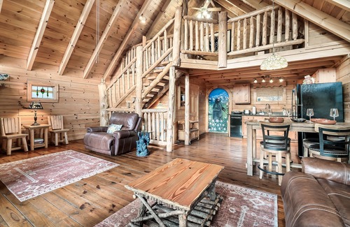 Sevierville Cabin | Alpine Rose Private Cabin With Hot Tub & Fireplace