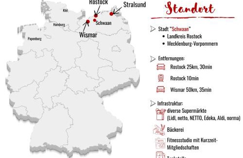 Oberdorla Apartment | Alter Bahnhof Schwaan - Monteurswohnungen