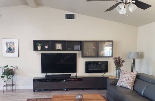 Woodland House | Althea House features a pool, firepit, grilling station, and friendly goats!