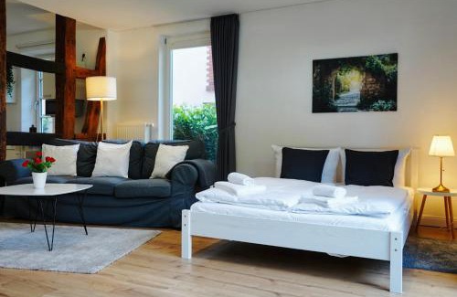 Fallersleben Apartment | Altstadt Apartment I - Terrasse- Parkplatz- Waschmaschine