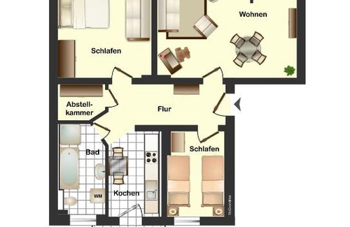 Erfurt Old Town Apartment | Altstadtjuwel am Hospitalplatz - 3 Zimmer mit Balkon