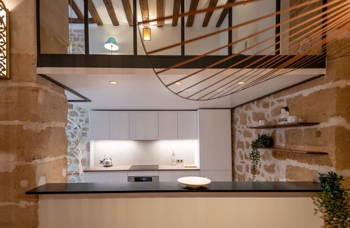 Saint-Gervais Apartment | Amazing Duplex for 6 in Le Marais, 2 bathrooms, 2 BR, stone walls