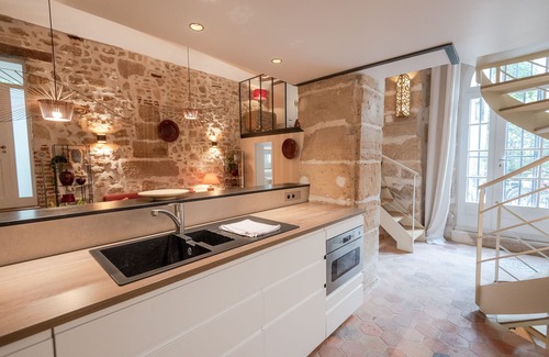 Saint-Gervais Apartment | Amazing Duplex for 6 in Le Marais, 2 bathrooms, 2 BR, stone walls