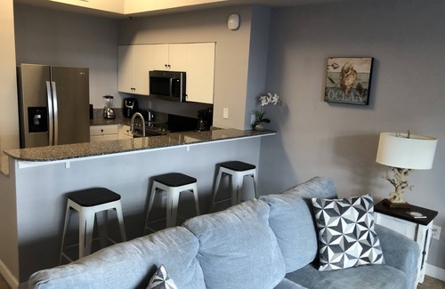 Panama City Beach Condo | Amazing Ground Floor Convenience at Shores of Panama w/Rsvd Parking & Pool Gate.