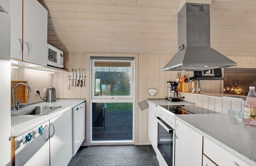 Skaven Strand House | Amazing home in Tarm with kitchen