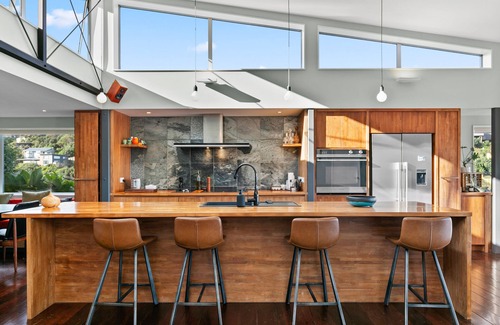 Houghton Bay House | Amazing home with all day sun and mesmerizing sea views out to the cook strait.