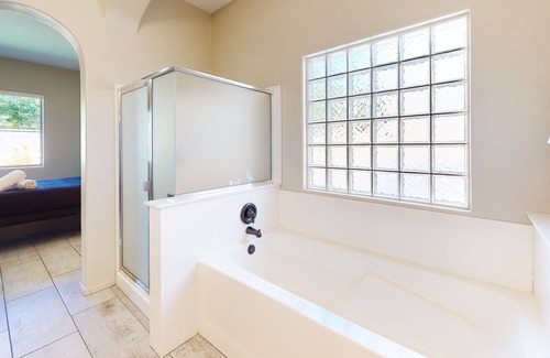 Tramonto House | Amazing home with gas grill, patio, firepit, enclosed yard, kitchen, & fireplace