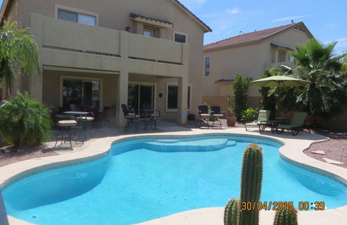 Surprise Farms House | Amazing Mountain Views, Heated Pool, Balcony, Backs Onto Park & Spring Baseball.