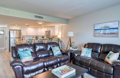 Crescent Beach Condo | Amazing Ocean Sunrise Views! Balcony Overlooks Oceanfront Pool and Kiddie Pool, $300 in Free Tickets
