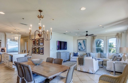 Santa Rosa Beach Condo | Amazing Oceanfront Condo in 30A with private lawn! Walk right out onto the beach!