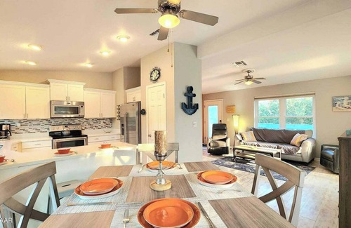 Avalon by the Sea House | Amazing Tropical Pool Home with Breezy Outdoor Living Space just Steps to Beach.