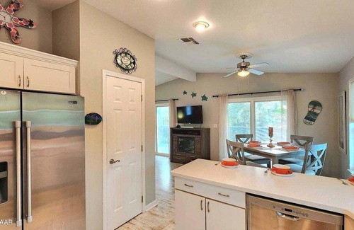 Avalon by the Sea House | Amazing Tropical Pool Home with Breezy Outdoor Living Space just Steps to Beach.