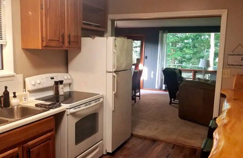 Lake Tomahawk Condo | Amazing Views! 2 BR 8-person Condo overlooking Lake Tomahawk, Dock Slip included