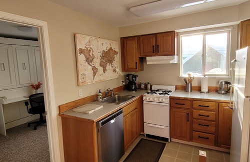 Downtown Anchorage Condo | Anchorage furnished 2 bed suite w/Murphy bed/desk, laundry room & free parking.