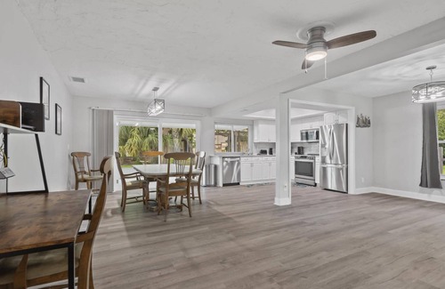 Palm Harbor House | Anchors Landing Waterfront Home | Dock | Foosball | Fire Pit | Close To The Beach | Dog Friendly