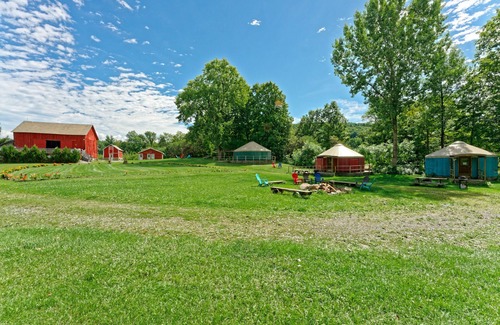 South Hartford RV Rental | Andelyn Farm Bear Kamp Yurt. A Unique Glamping Experience in Up-State New York