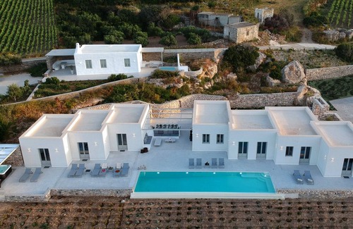 Naousa Villa | Angels Sea pool view Villa Pearl VIP Exclusive 8BD