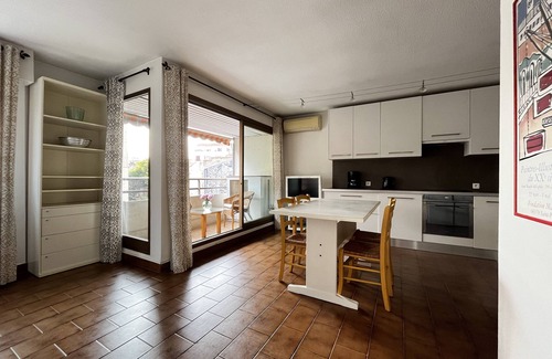 Antibes Old Town Apartment | Antibes center, large studio with balcony and individual garage.