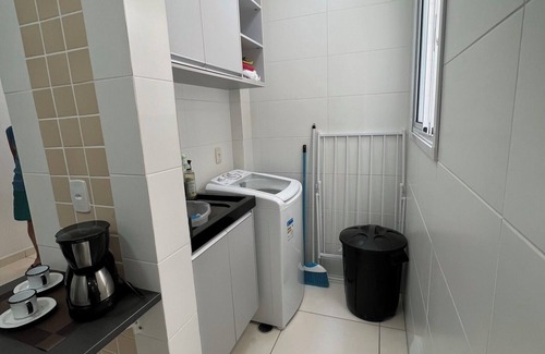 Canto do Forte Apartment | Apartment with backyard and gourmet area Beautiful and cozy in Canto do Forte!