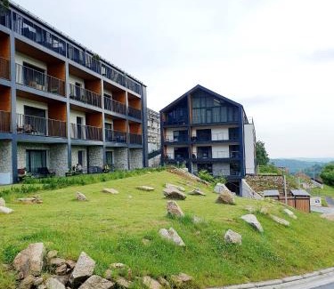 Swieradow-Zdroj Apartment | Apartament Szyszka Izerski Resort - strefa z sauną