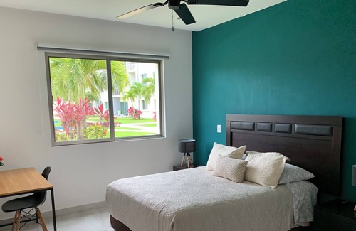 S.M. 57 Apartment | Apartamento en Cancún en Planta Baja y Hermosa Vista a la Alberca