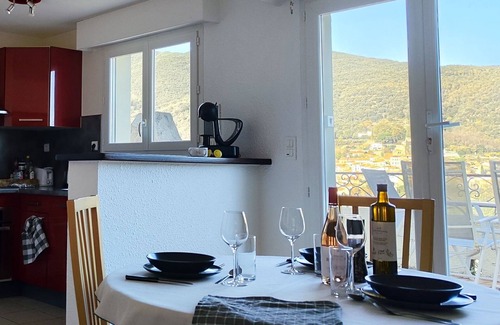 Amelie-les-Bains-Palalda Apartment | Apartment with a beautiful view of Palalda