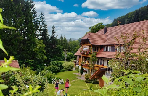 Bad Peterstal-Griesbach Apartment | Apartment 'Leibgedinghaus 1 Og' with Mountain View, Shared Terrace and Wi-Fi